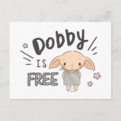 Carte Postale Dobby est libre (Devant)