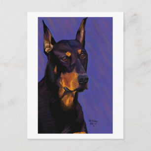Carte postale Doberman