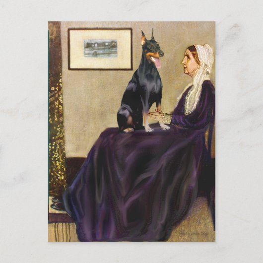 Carte Postale Doberman 1 - La mère de Whistler (Devant)