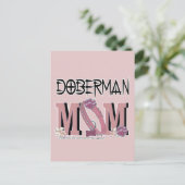 Carte Postale Doberman MOM (Debout devant)