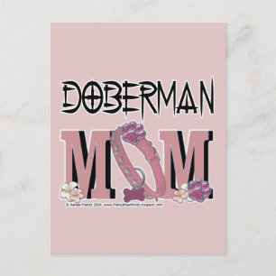 Carte Postale Doberman MOM
