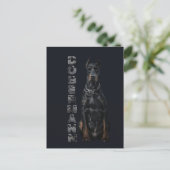 Carte Postale Doberman Pinscher (Debout devant)