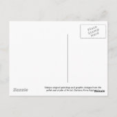 Carte Postale Doberman Pinscher ~ Design Feuille vert (Dos)