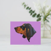 Carte Postale Doberman Pinscher Peinture de chien (Debout devant)