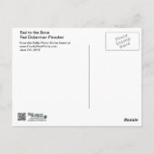 Carte Postale Doberman - Rouge - Mauvais à l'os (Dos)