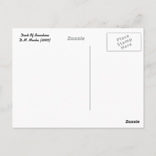 Carte Postale Dock of Sunshine (Dos)