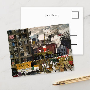 Carte Postale Docks de New York Joaquín Torres-García