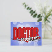 CARTE POSTALE DOCTEUR BIG RED DE LOGO D'OPTOMÉTRISTE (Debout devant)