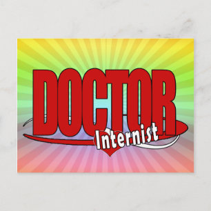 Carte Postale DOCTEUR interniste de LOGO