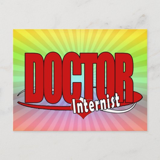 Carte Postale DOCTEUR interniste de LOGO (Devant)