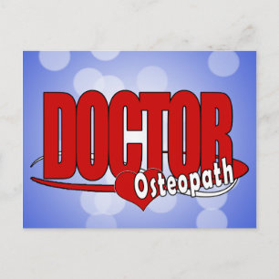 CARTE POSTALE DOCTEUR OSTEOPATH DE LOGO