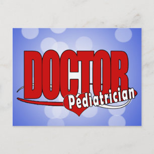 CARTE POSTALE DOCTEUR PEDIATRICIAN DE LOGO