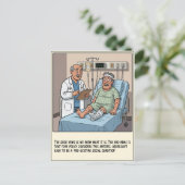 Carte Postale Doctor Examines Male Patient With Rash Get Well (Debout devant)
