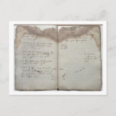 Carte Postale Documents mercantiles, lettre d'acceptation de cha (Devant)