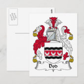Carte Postale Dod Family Crest (Devant / Derrière)