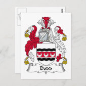Carte Postale Dodd Family Crest (Devant / Derrière)