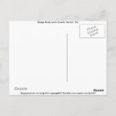 Carte Postale Dodge Road Mist (lumineux) (Dos)