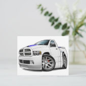 Carte Postale Dodge SRT10 Blancs (Debout devant)