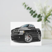 Carte Postale Dodge SRT10 Ram Dualcab noir (Debout devant)