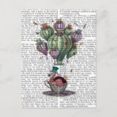 Carte Postale Dodo en Teacup avec libellules (Devant)