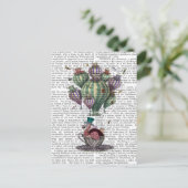 Carte Postale Dodo en Teacup avec libellules (Debout devant)