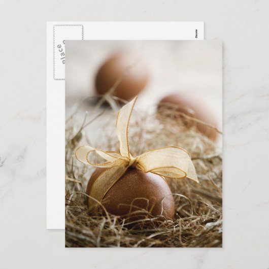 Carte postale d'oeuf de pâques (Devant / Derrière)