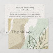 CARTE POSTALE DOFT AQUA GRAY MODERNE ART ABSTRAIT VAGUES MERCI (Devant / Derrière)