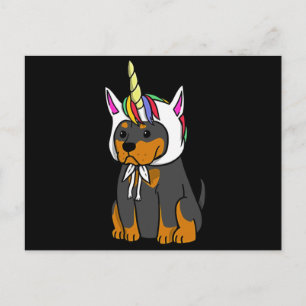 Carte Postale Dog Baby rottweiler
