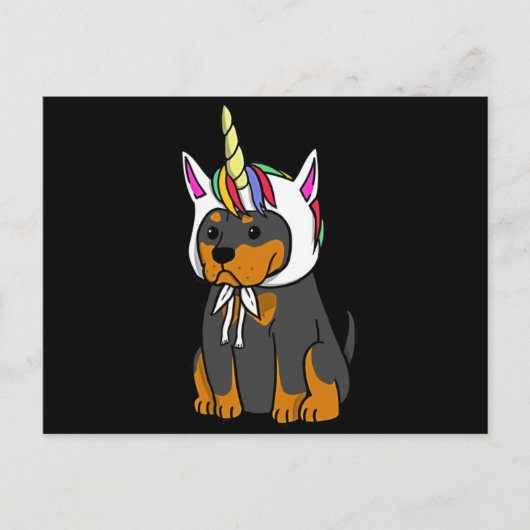 Carte Postale Dog | Baby rottweiler (Devant)