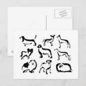 Carte Postale Dog Breeds (Devant / Derrière)