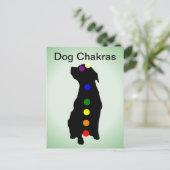 Carte postale Dog Chakras (Debout devant)