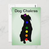 Carte postale Dog Chakras (Devant / Derrière)
