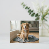 Carte Postale Dog Forever Home Announcement  (Debout devant)