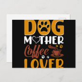 Carte Postale Dog mother coffee (Devant / Derrière)