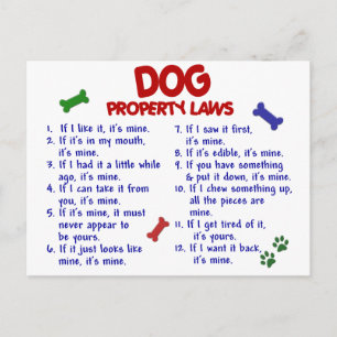 Carte Postale DOG, propriété Lois 2