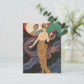 Carte Postale Dogaresse Gown du soir par George Barbier (Debout devant)