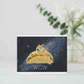 Carte Postale doge space taco meme (Debout devant)