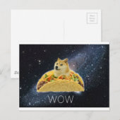 Carte Postale doge space taco meme (Devant / Derrière)