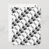 Carte Postale Doggenlogo Schwarz Grau (Devant / Derrière)