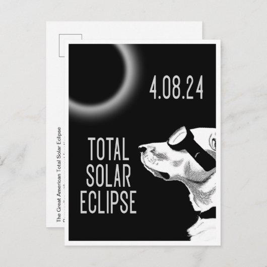 Carte Postale Doggo Eclipse PERSONNALISABLE (Devant / Derrière)