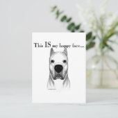 Carte Postale Dogo Happy Face (Debout devant)