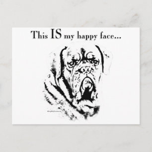 Carte Postale Dogue Happy Face