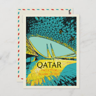 Carte Postale Doha Faculté des études islamiques, illustration Q