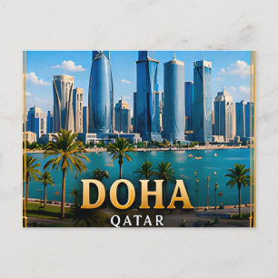 Carte Postale Doha Qatar Évasion moderne au Moyen-Orient 📍