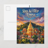 Carte Postale Doi Suthep Thaïlande (Devant / Derrière)