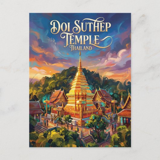 Carte Postale Doi Suthep Thaïlande (Devant)