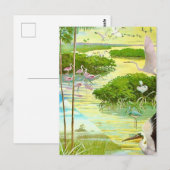 Carte postale d'oiseaux des Everglades (Devant / Derrière)