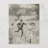 Carte Postale Doit courir, image antique (Devant)