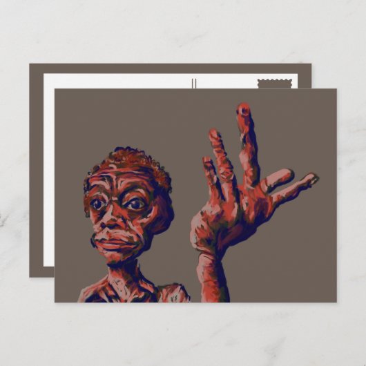 Carte Postale doit-je attendre (Devant / Derrière)