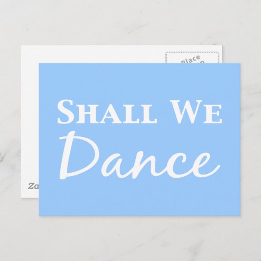 Carte Postale Doit-On Danser Des Cadeaux (Devant / Derrière)